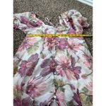 Olivaceous Floral Puff Sleeve Mini Dress Womens Sz S A Line Flowy Boho Feminine Photo 8