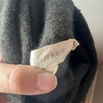 Inhabit Charcoal Grey 100% Cashmere Mock Neck Sweater Knit Mini Dress Size S Gray Photo 3