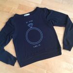 Wildfox “IF YOU LIKE IT 💍 “ Cozy, Lightweight Sweatshirt, Black, White, Size XS Photo 11