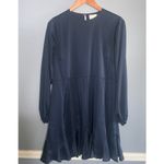 Adelyn Rae  Navy Blue Crewneck Babydoll Shift Dress Dress Small Photo 5