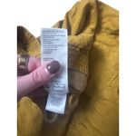 Pilcro Anthropolgie Linen Blend Wide Leg Cropped Pants Mustard Yellow XS Photo 4