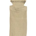 SER.O.YA Grace Strapless Ribbed Knit Distressed Cut Out Dress in Sage MEDIUM Photo 3