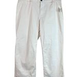 Old Navy Women’s NEW Chino Pants Cream Cotton Blend Mid Rise Casual Size 18 Photo 8