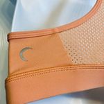 Zyia  Active Strappy Grid‎ Peach Sports Bra Size Small Racerback Running Yoga Photo 2