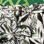 Tahari NEW  Linen Tropical Leaf Print Belted Shorts S Photo 1