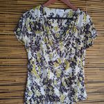 Josephine Chaus CHAUS M Cowl Neck Pullover Chocolate Lime Top Photo 0