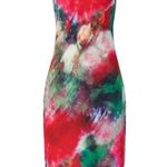 Adam Lippes  Watercolor Blurred Floral Print Satin Slip Midi Dress Size 4 Photo 4