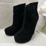 Kelsi Dagger Women’s Black Suede Wedge Booties Size 7.5 Photo 7