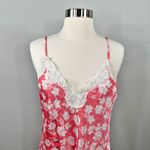 Victoria's Secret  Vintage Gold Label Pink Floral Slip Dress Photo 3