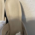 NEW Bird of Flight Slip Ons Shoes Womens Size 8B Tan Suede Feel Wood Heel Photo 7