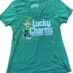 Old Navy Lucky Charms V Neck T Shirt Green Women’s Size L Photo 0