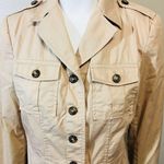 Apostrophe Sz 4 Coat Brown Beige Utility Jacket Photo 1