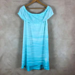 STYLE & CO Tie Dye Off The Shoulder Dress NWT XL Blue Photo 7