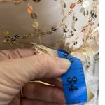 Pretty Little Thing  Gold Sequin Fringe Mesh Mini‎ Dress Nude Lined Party  US6 Photo 7