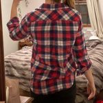 Red, White, and Blue Flannel Shirt Size M Photo 1