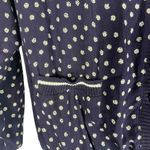 Evan Picone Women's Vintage 80s Navy White Polka Dot V Neck Button Up Cardigan S Photo 5
