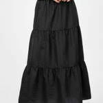 Vince Camuto Black Cottagecore Farmhouse Full A Line Panel Maxi Skirt 1X Photo 0