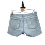 Rag and Bone  Boyfriend Shorts in‎ Dixon Blue Wash Distressed Denim Size 26 Photo 5