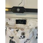Lucky Brand  White Floral Print Cropped Lolita Capri Jeans 6/28 summer boho Photo 4