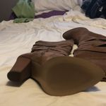 None 𝅺Aleena faux suede boots, 3 in heals, zipper down the side for putting on. Photo 2