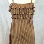 Balera Dancewear mocha ruffle pleated mini dress with bodysuit size medium Photo 0
