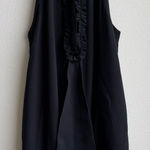 Robert Rodriguez  Silk Black Halter Neck Ruffle Bubble Mini Dress Size 4 Small Photo 0