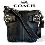 Coach Soho Black Duffle Black Slim Shoulder Bag Photo 1