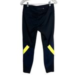Athleta  Pants Women Medium Spliced Sonar Tight Black Navy Blue Yellow Athleisure Photo 1