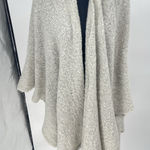 Natural Reflections  Gray Long Open-front Cardigan One Size Photo 0