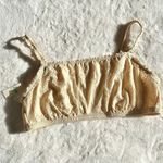 Aerie NWT Tan Cream Coral Lace Bandeau Bralette - Size: Extra Large Photo 0