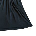 Quince Tencel Jersey Ruched Waist Dress Black Short Sleeve Stretch Medium NWT Photo 2