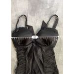 Victoria's Secret Black w/ Rhinestones 34C Babydoll Gown Photo 7