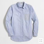 J.Crew NWT  Contrast-striped oxford shirt SzXS Photo 0