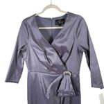 Alex Evenings  Lavender Purple Satin Dress Cocktail Party Wedding Guest Womens 10 Photo 1