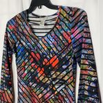 Alberto Makali  Multicolor Long Sleeves Top Sz S Photo 3