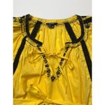 XOXO Sun Flower/Black Embroidered Belted Blouse Top Sz M Photo 1