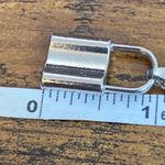 Layered Paperclip Lock Necklace Silver Photo 2