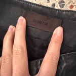 JO NO FUI Genuine Leather Crop Black Pants Size 24 Photo 4