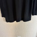 Soft Surroundings Black V Neck Long Sleeve Sweatshirt LARGE Photo 7
