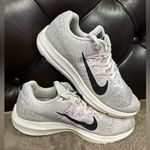 Nike  Women's Zoom Winflo 5 - White with Pink and Yellow Accents Photo 1