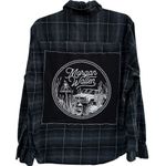 Handmade Morgan Wallen Dangerous Plaid Shirt with Graphic Patch Photo 0
