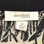 Dress Barn Womens 3X Black White Long Sleeved Open Front Casual Patchwork Jacket Photo 11