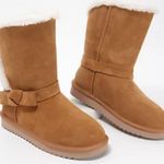 Koolaburra by Ugg  Suede Bow Short Boots- Arlena Photo 0