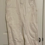 Aeropostale women’s carpenter white cream loose fit relaxed jeans size 32/32 Photo 0