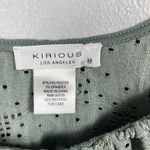 Kirious Los Angeles Sage Long Sleeve Eyelet Crop Top Photo 2