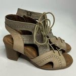 Rockport Cobb Hill Hattie lace gladiator sandals multicolored leather size 6 Gray Photo 0