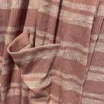 LuLaRoe NWT  Cardigan Womens Size Medium  Sarah Long Duster Pink Pockets Striped Photo 4