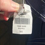 L.L.Bean Vintage RARE navy blue Boat and Tote bag cotton preppy nautical USA Photo 3