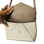 Kate Spade Tan Cream Envelope Crossbody Style Purse Snap Closure Purse Photo 7