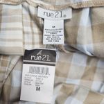 Rue 21 Womens S Tan Blue White Plaid Schoolgirl A-Line Pleated Skirt NWT Photo 7